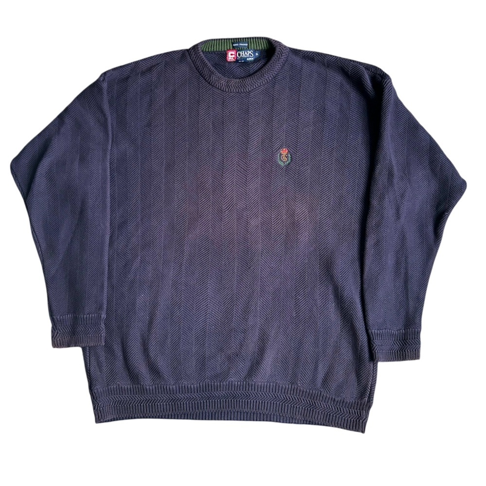 CHAPS by Ralph Lauren Men’s Vintage Herringbone pattern sweater XL
